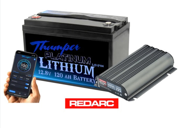 Thumper Lithium 120AH + Choose Your BMS & DC DC Charger
