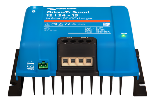 ORION-TR SMART 12V TO 24V-15A (360W) ISOLATED DC-DC CHARGER