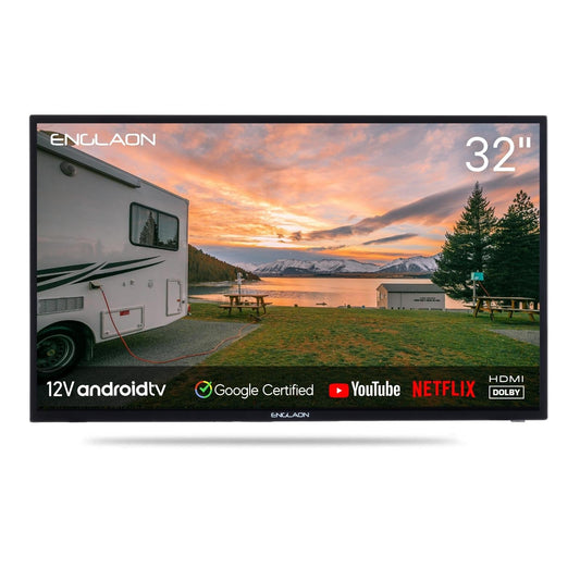 32" 12V HD SMART TV WITH CHROMECAST + BLUETOOTH + ANDROID 11