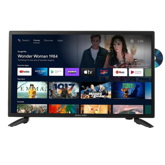 22’’ 12V FULL HD SMART TV WITH DVD + CHROMECAST + BLUETOOTH + ANDROID 11