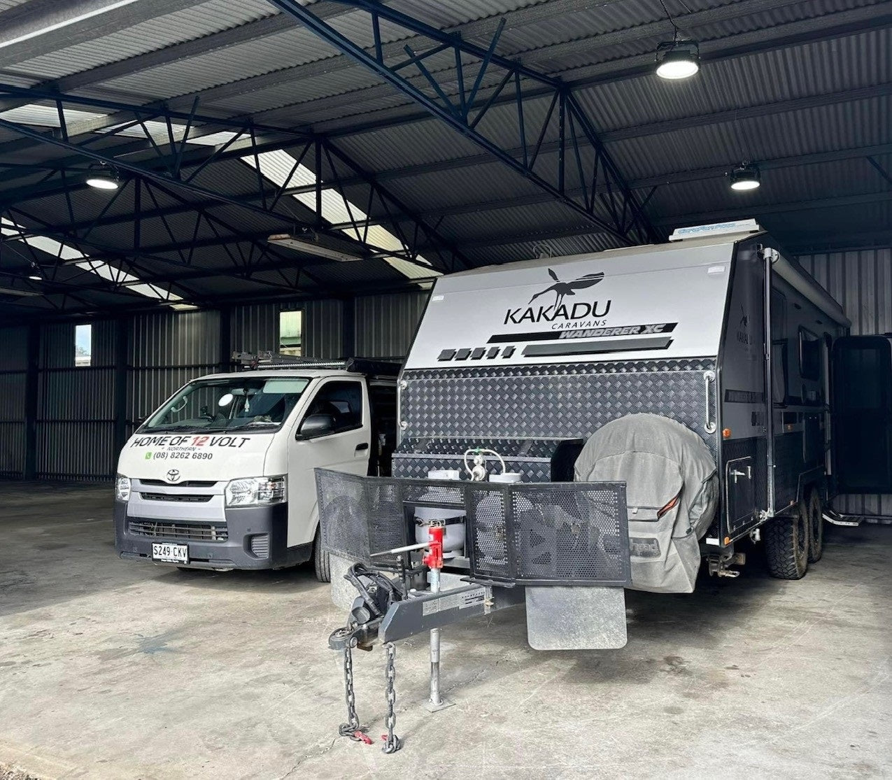 2KW BLUETOOTH DIESEL HEATER KIT + STAINLESS STEEL TANK INSTALLATION AT OUR WORKSHOP