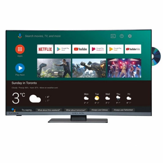24" FRAMELESS 12V FULL HD TV WITH DVD + CHROMECAST