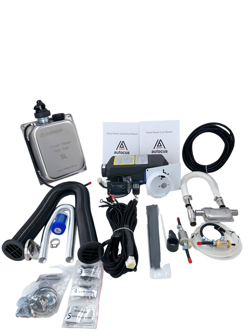 2KW DIESEL HEATER KIT + STAINLESS STEEL TANK