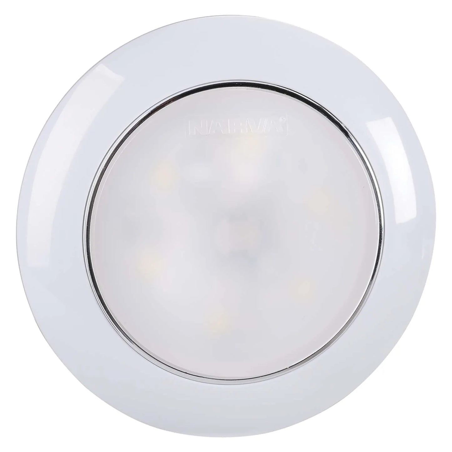 NARVA 9-33V SATURN LAMP DUAL COLOUR 75MM LED INTERIOR LAMP WITH TOUCH ON/OFF WHITE/RED