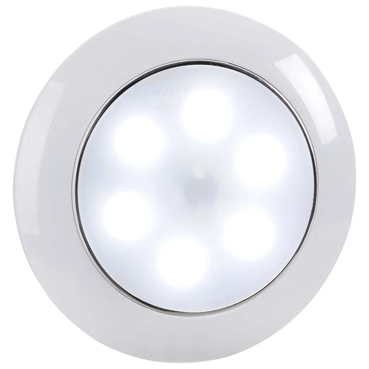 NARVA 9-33V SATURN LAMP DUAL COLOUR 75MM LED INTERIOR LAMP WITH TOUCH ON/OFF WHITE/RED