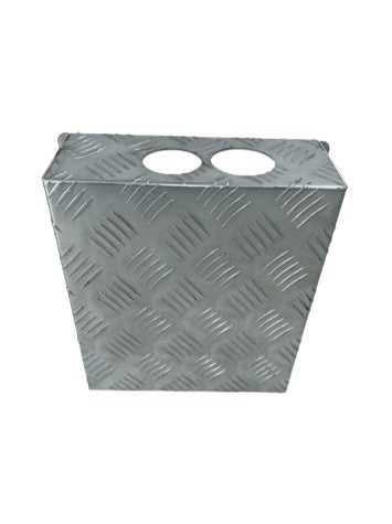 5L Silver Checker Plate Tank Cover - GEN4