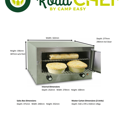 12V Oven | Insulated Caravan & 4WD Portable Oven