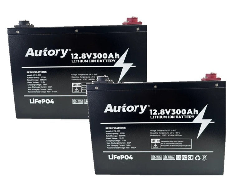 AUTORY 300AH LIFEPO4 BATTERY TWINPACK