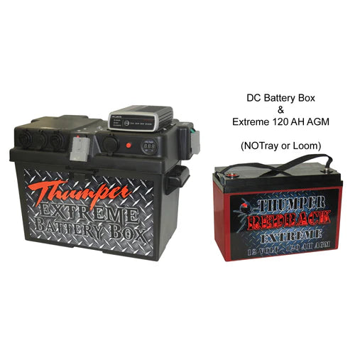 THUMPER PROJECTA DC-DC AGM BATTERY BOX + THUMPER 120AH AGM