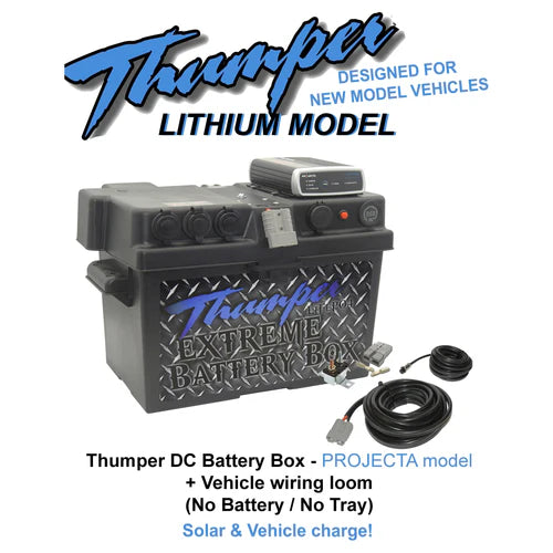 THUMPER PROJECTA DC-DC LITHIUM BATTERY BOX + 8MM CIRCUIT BREAKER KIT