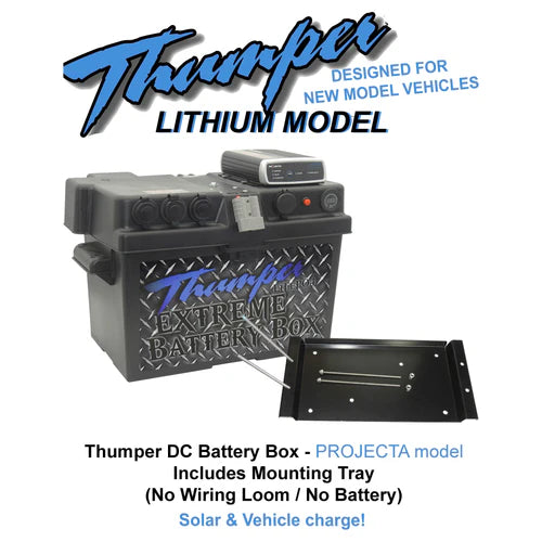 THUMPER PROJECTA DC-DC LITHIUM BATTERY BOX + TRAY