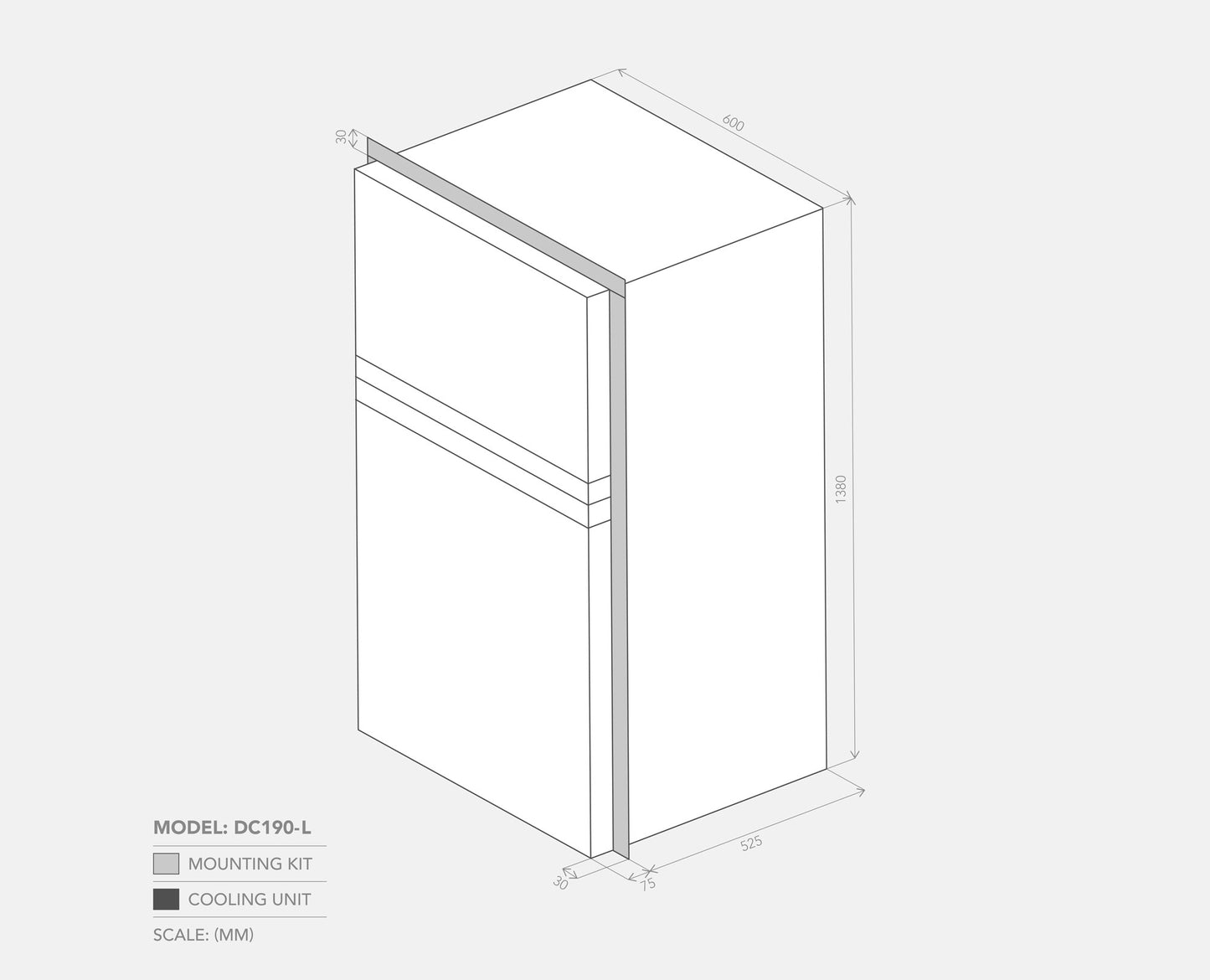 BUSHMAN DC190L CARAVAN FRIDGE