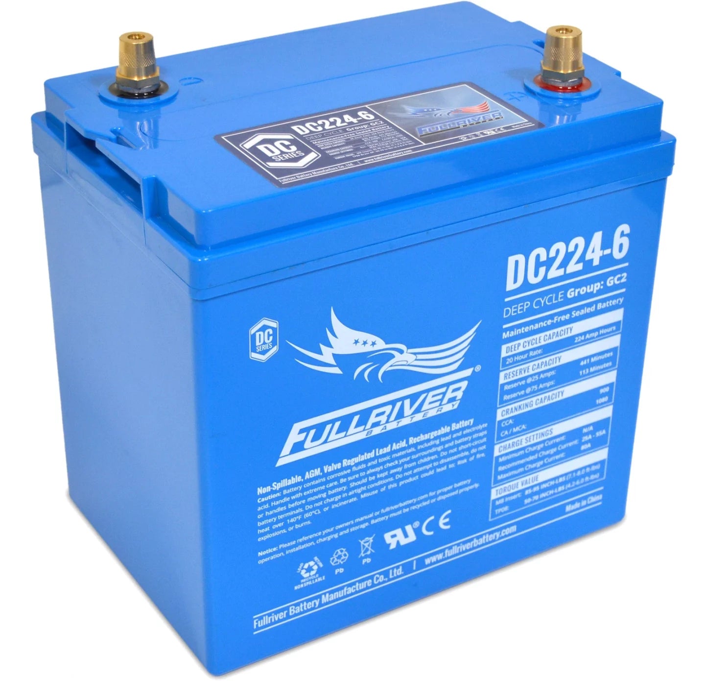 FULLRIVER DC SERIES 6V 224AH AGM BATTERY Home of 12 Volt Northern
