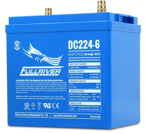 FULLRIVER DC SERIES 6V 224AH AGM BATTERY