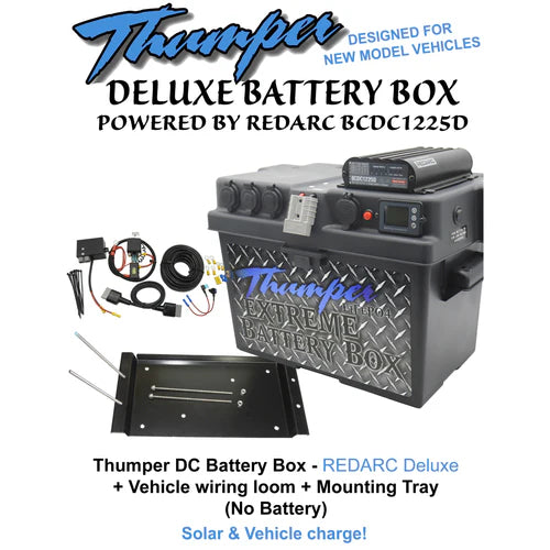 THUMPER REDARC DC-DC DELUXE BATTERY BOX + TUR-L KIT + TRAY