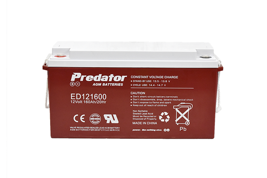 PREDATOR 12V 160AH DEEP CYCLE AGM BATTERY