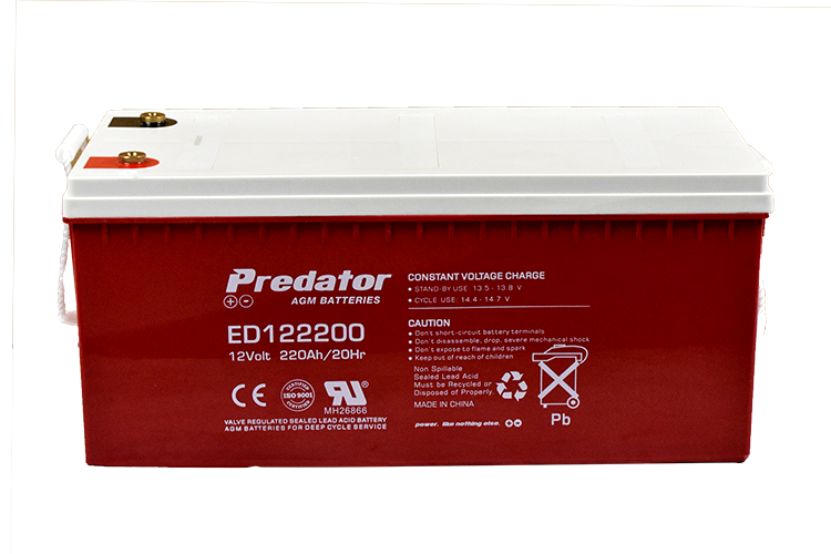 PREDATOR 12V 220AH DEEP CYCLE AGM BATTERY