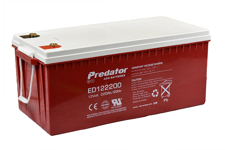 PREDATOR 12V 220AH DEEP CYCLE AGM BATTERY