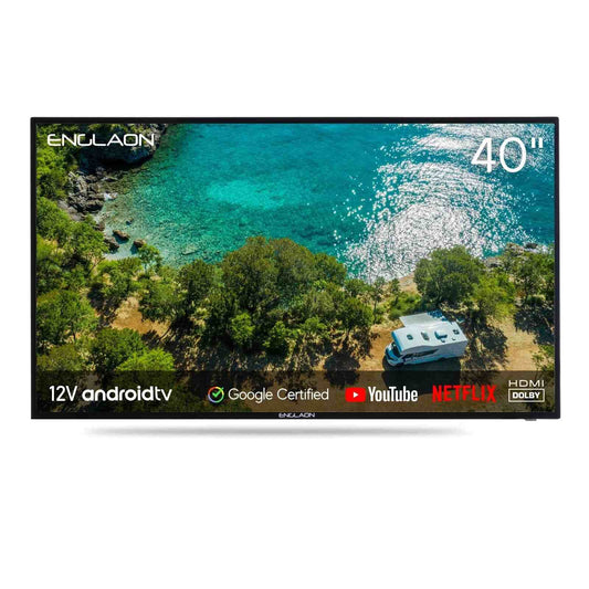 ENGLAON 40" 12V FULL HD SMART TV WITH CHROMECAST + BLUETOOTH + ANDROID 11