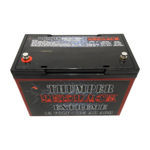 THUMPER REDBACK EXTREME 105AH AGM BATTERY