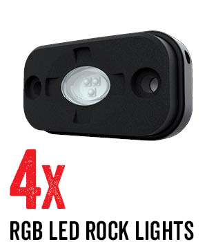 RGB LED ROCK LIGHT KIT V2 WITH RF REMOTE CONTROL