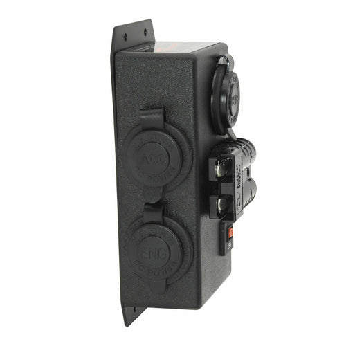 12V/24V LHM CONTROL BOX - 1X CIGARETTE 1X ENGEL 1X DUAL USB 1X 50A ANDERSON