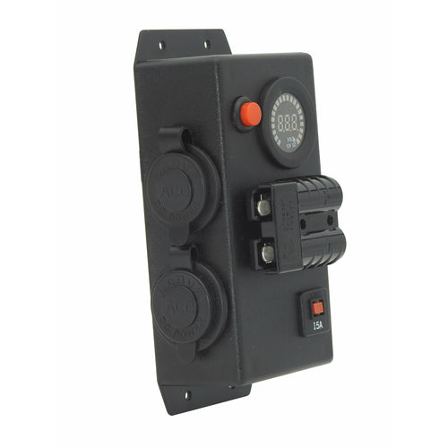 12V/24V LHM VOLT CONTROL BOX - 2X ACCESSORY SOCKET 1X 50A ANDERSON