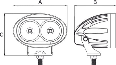 92 SERIES 20W LED WORK LIGHTS