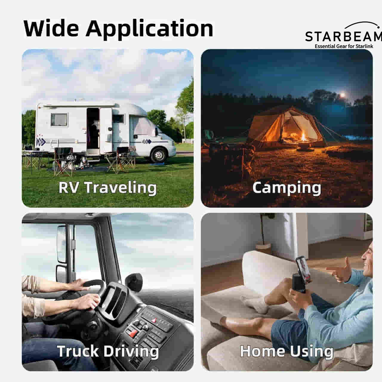 Starlink Mini 3-in-1 Car Charger + DC + USB-C 3m Power Cord