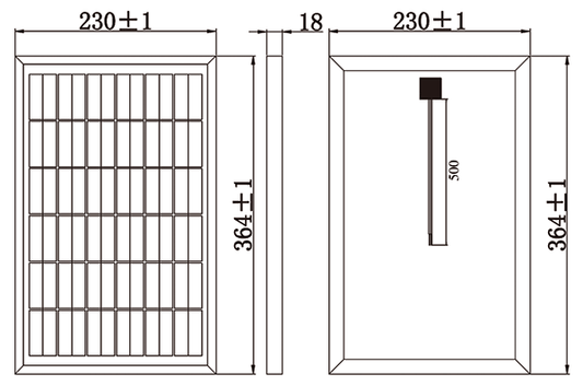 10W 12V MONOCRYSTALLINE SOLAR PANEL