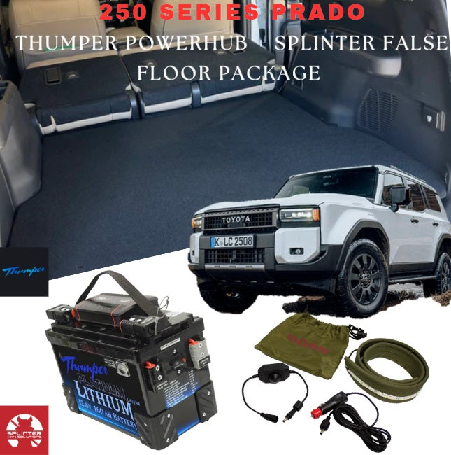 THUMPER BATTERY HUB + SPLINTER FALSE FLOOR - 250 PRADO