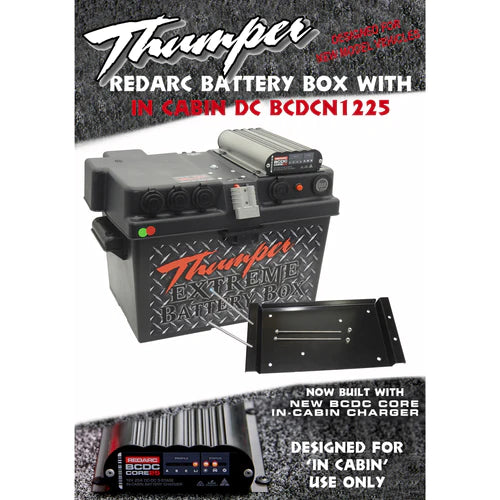 THUMPER REDARC DC-DC CORE BATTERY BOX + TRAY