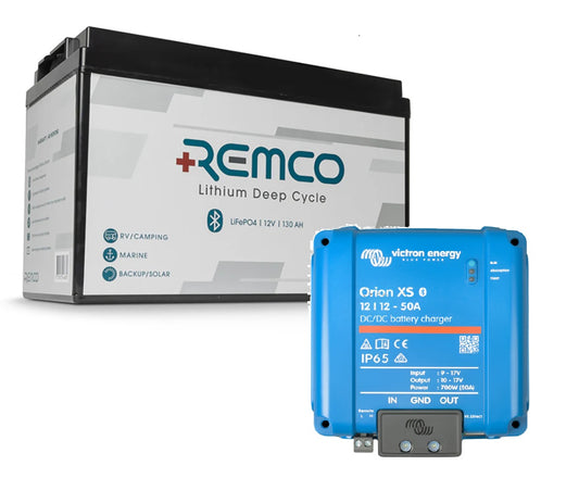 12V 130AH LIFEPO4 BATTERY + BLUETOOTH + ORI121217040 CHARGER