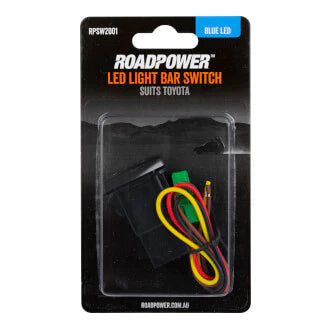 AUXILIARY LIGHT SWITCH (BLUE) TO SUIT TOYOTA TYPE 3 + HARNESS