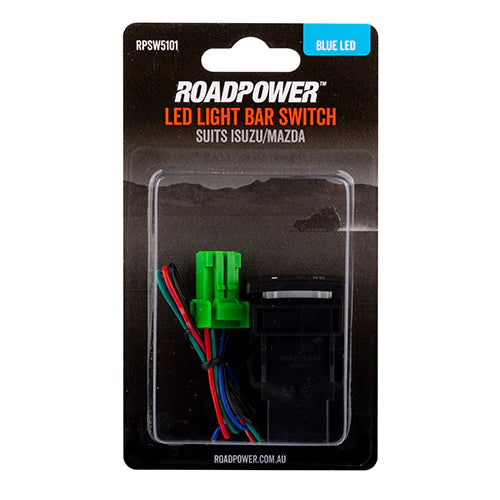 AUXILIARY LIGHT SWITCH (BLUE) TO SUIT ISUZU/MAZDA + HARNESS