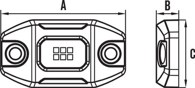 1109AF SERIES AMBER 6W LED WORK LIGHT