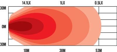 2835AF SERIES STEALTH AMBER 22.8W LED WORK LIGHT