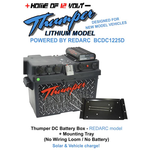 THUMPER REDARC DC-DC CLASSIC BATTERY BOX + TRAY