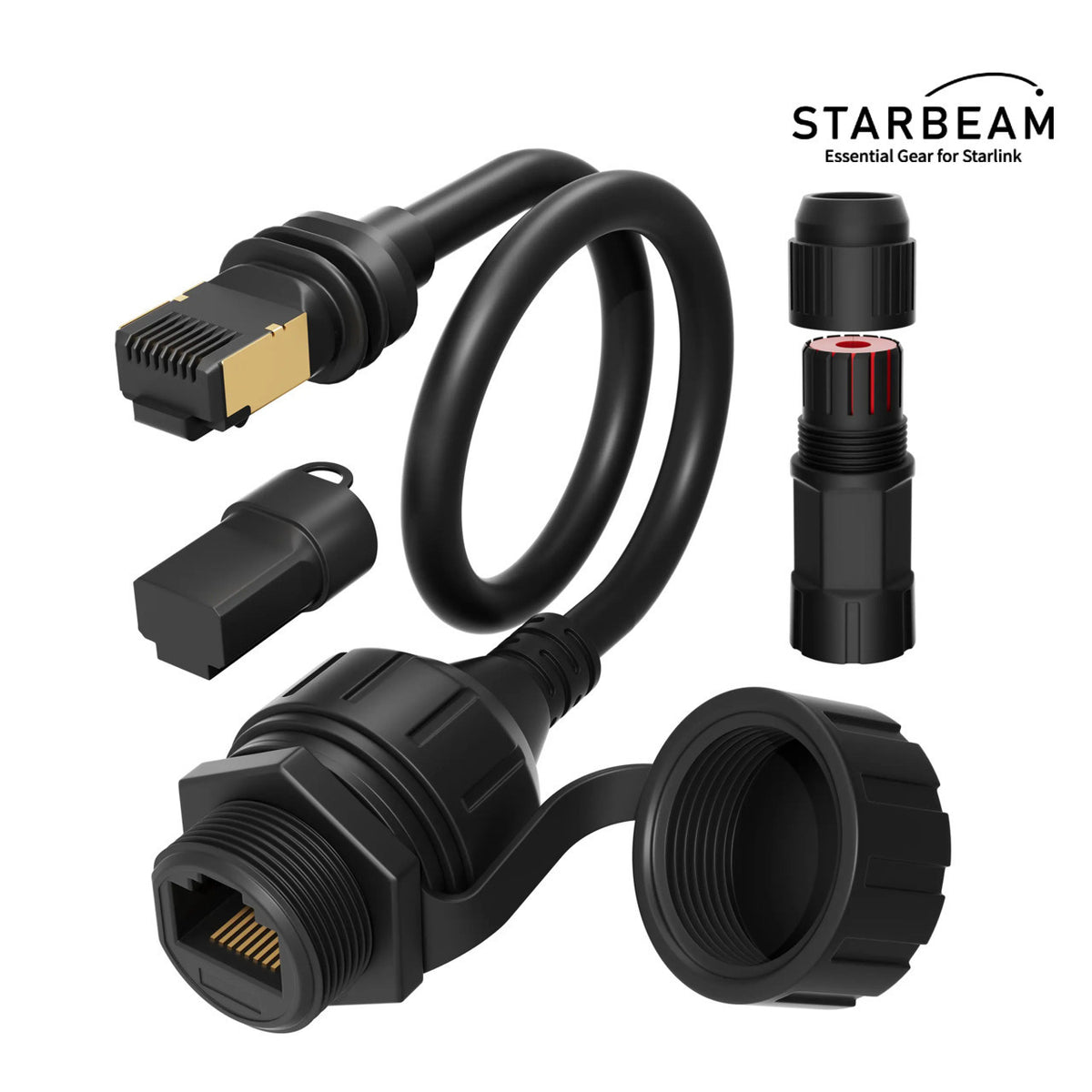 STARLINK GEN3 STD WATERPROOF OUTDOOR ETHERNET LEAD 50CM