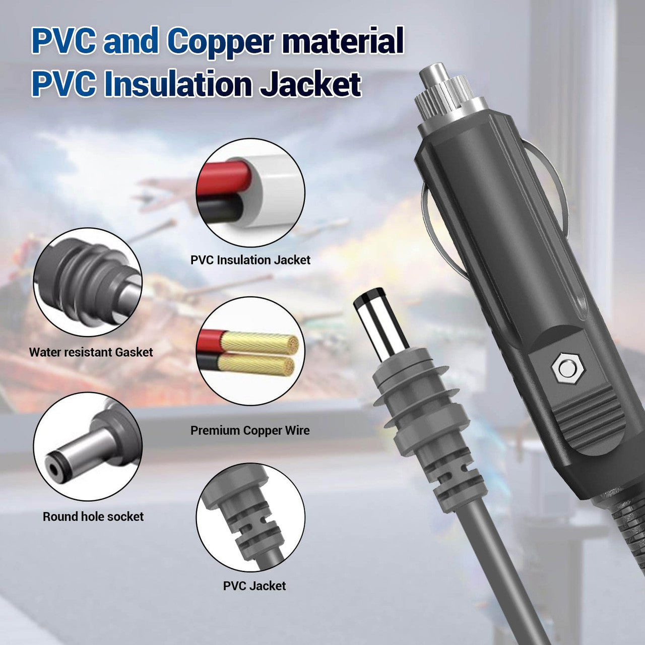 STARLINK MINI 12/24V DC 3M CIG POWER LEAD