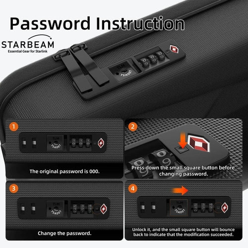 STARLINK MINI HARD SHELL ANTI-THEFT BACKPACK WITH TSA LOCK