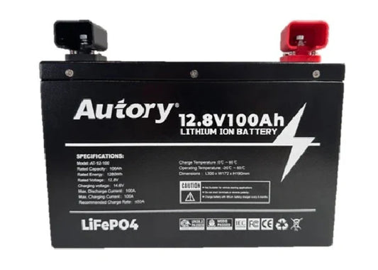 AUTORY 100AH LIFEPO4 BATTERY + REDARC CORE 40A DC-DC