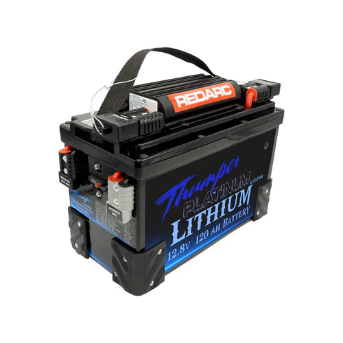 THUMPER LITHIUM BATTERY HUB JUMPSTART 120AH REDARC BCDC + BLUETOOTH