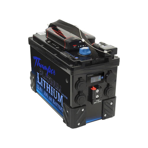 THUMPER LITHIUM JUMP START HUB 100AH PROJECTA PDC25 + BLUETOOTH