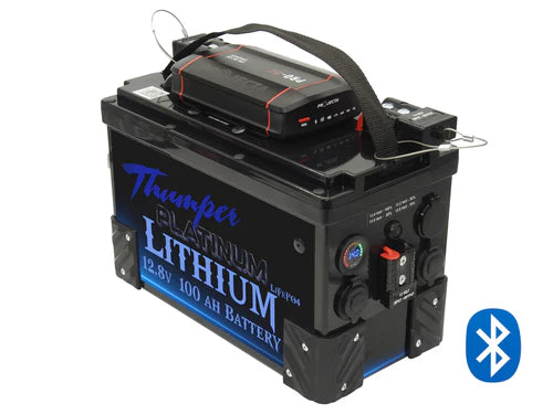 THUMPER LITHIUM BATTERY HUB 100AH PROJECTA PDC25 + BLUETOOTH
