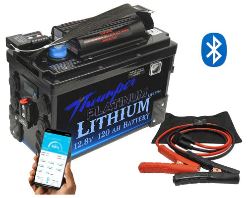 THUMPER LITHIUM BATTERY HUB JUMPSTART 120AH REDARC BCDC + BLUETOOTH