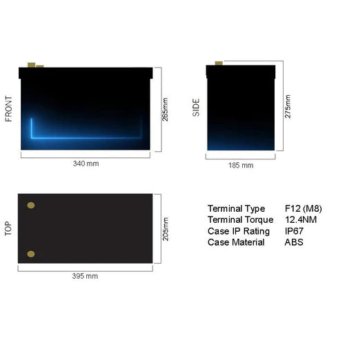 Standard Lithium 240AH LiFePO4 Bluetooth Battery