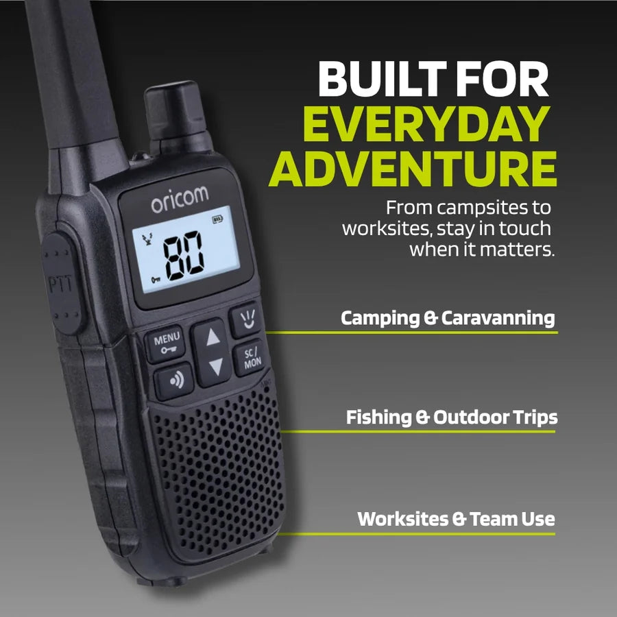 UHF2200 2W Handheld UHF CB Radio | USB Rechargeable