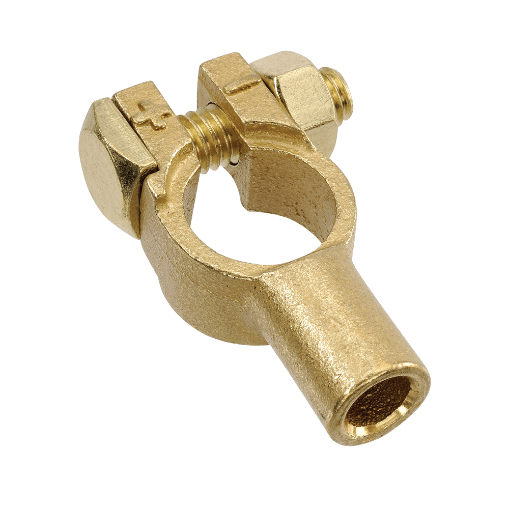 CRIMP END ENTRY BRASS BATTERY TERMINAL (25MM2 / 3 AWG)