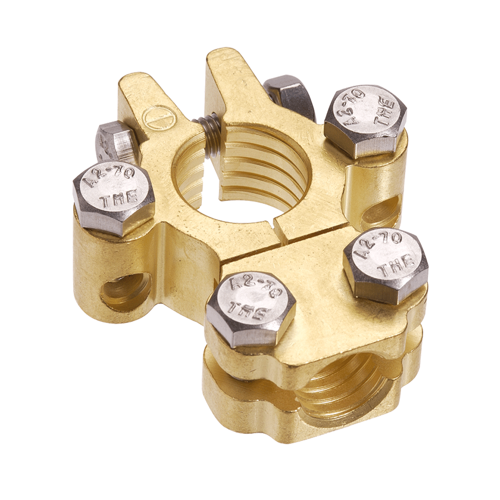 FORGED BRASS HEAVY DUTY DUAL AUX SADDLE TERMINAL